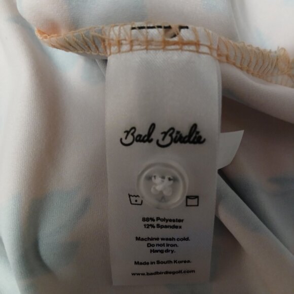 Bad Birdie Men's XL Flora Fiesta Core Golf Polo Peach Multicolor NWT - Picture 6 of 7